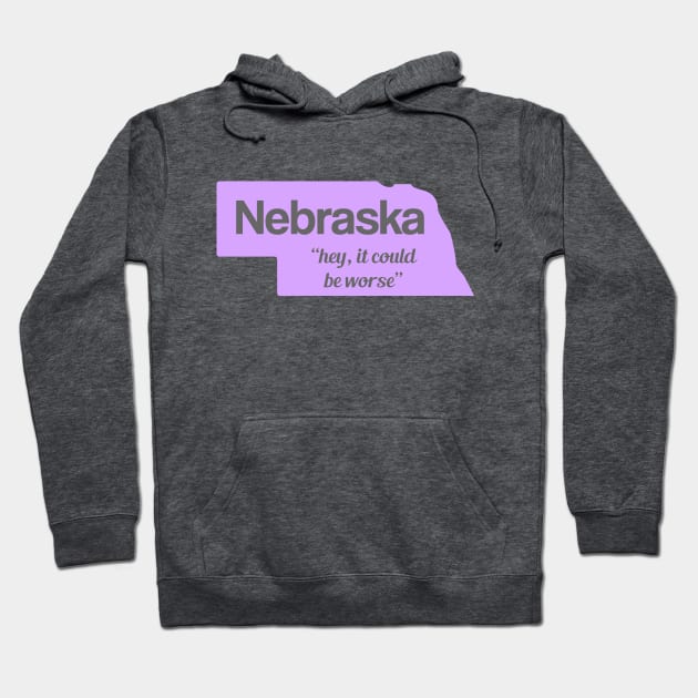 Nebraska... "hey, it could be worse" Hoodie by AreTherePants